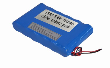 1S6P 3.7V 15.6Ah Li-ion battery pack